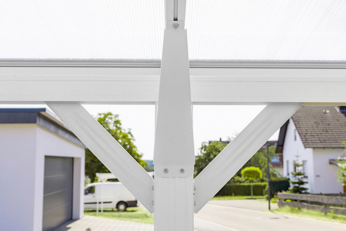 CARPORT - Weiß, Basics, Kunststoff/Metall (305/232/503cm)
