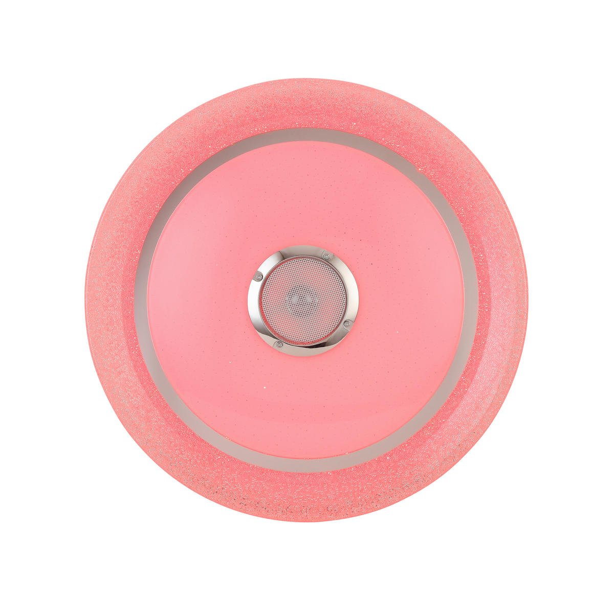 LED MENNYEZETI LÁMPA - krómszínű/fehér, Trend, műanyag/fém (38/8cm) - Novel
