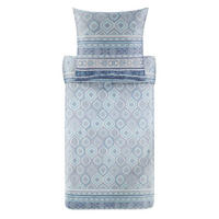 POSTELJNINA HANBURY 140/200 cm saten pastelno modra  - pastelno modra, Basics, tekstil (140/200cm) - Bassetti