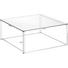 COUCHTISCH in Metall, Glas 75/60/38 cm - Chromfarben, Design, Glas/Metall (75/60/38cm) COUCHTISCH in Metall, Glas 75/60/38 cm - Chromfarben, Design, Glas/Metall (75/60/38cm)