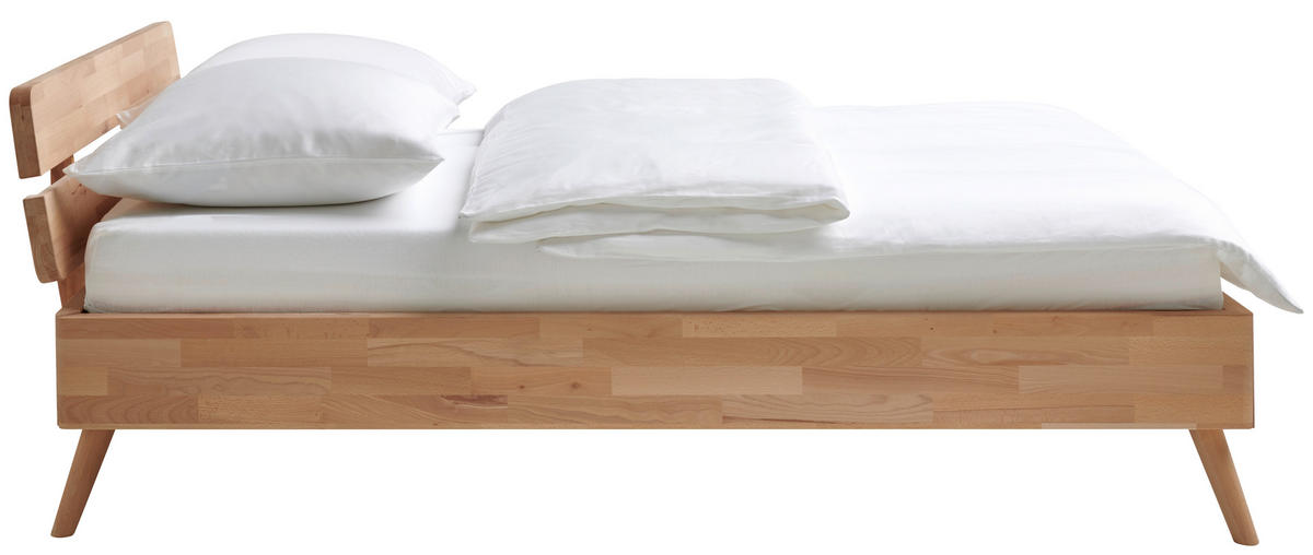 BETT 140/200 cm  in Kernbuche  - Kernbuche, Natur, Holz (140/200cm) - MID.YOU