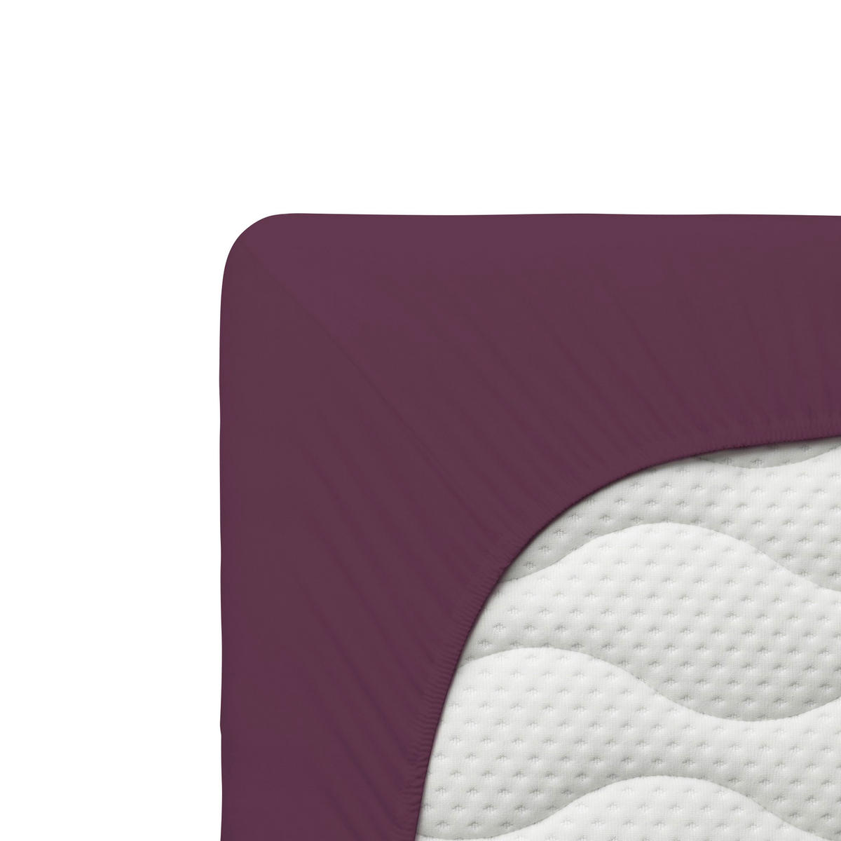 SPANNLEINTUCH 90-100/190-220 cm Jersey  - Lila, Basics, Textil (90-100/190-220cm) - Schlafgut