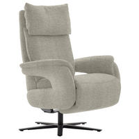 FERNSEHSESSEL in Struktur Taupe  - Taupe/Schwarz, MODERN, Textil/Metall (73/113-117/85cm) - Cantus