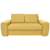 SCHLAFSOFA in Gelb  - Chromfarben/Gelb, Design, Holz/Textil (199/92/97cm) - Hom`in