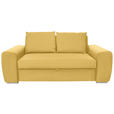 SCHLAFSOFA in Gelb  - Chromfarben/Gelb, Design, Holz/Textil (199/92/97cm) - Hom`in