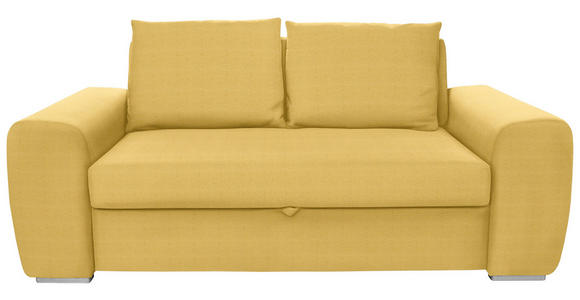 SCHLAFSOFA in Gelb  - Chromfarben/Gelb, Design, Holz/Textil (199/92/97cm) - Hom`in