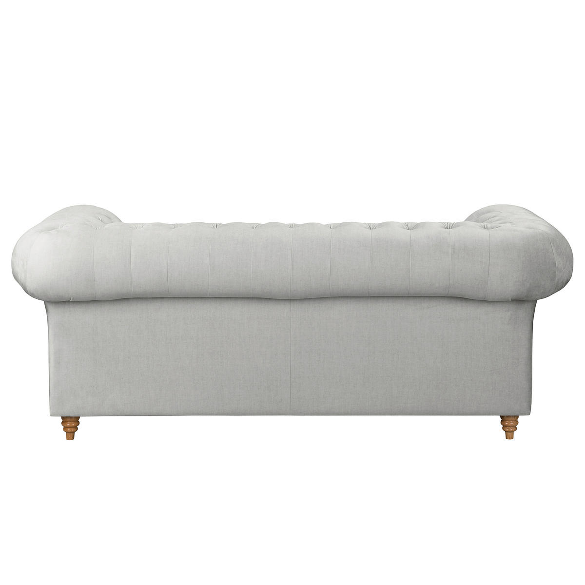 SCHLAFSOFA Mikrofaser Hellgrau Armteil links, Armteil rechts  - Hellgrau/Braun, Design, Holz/Textil (190/74/91cm) - P & B