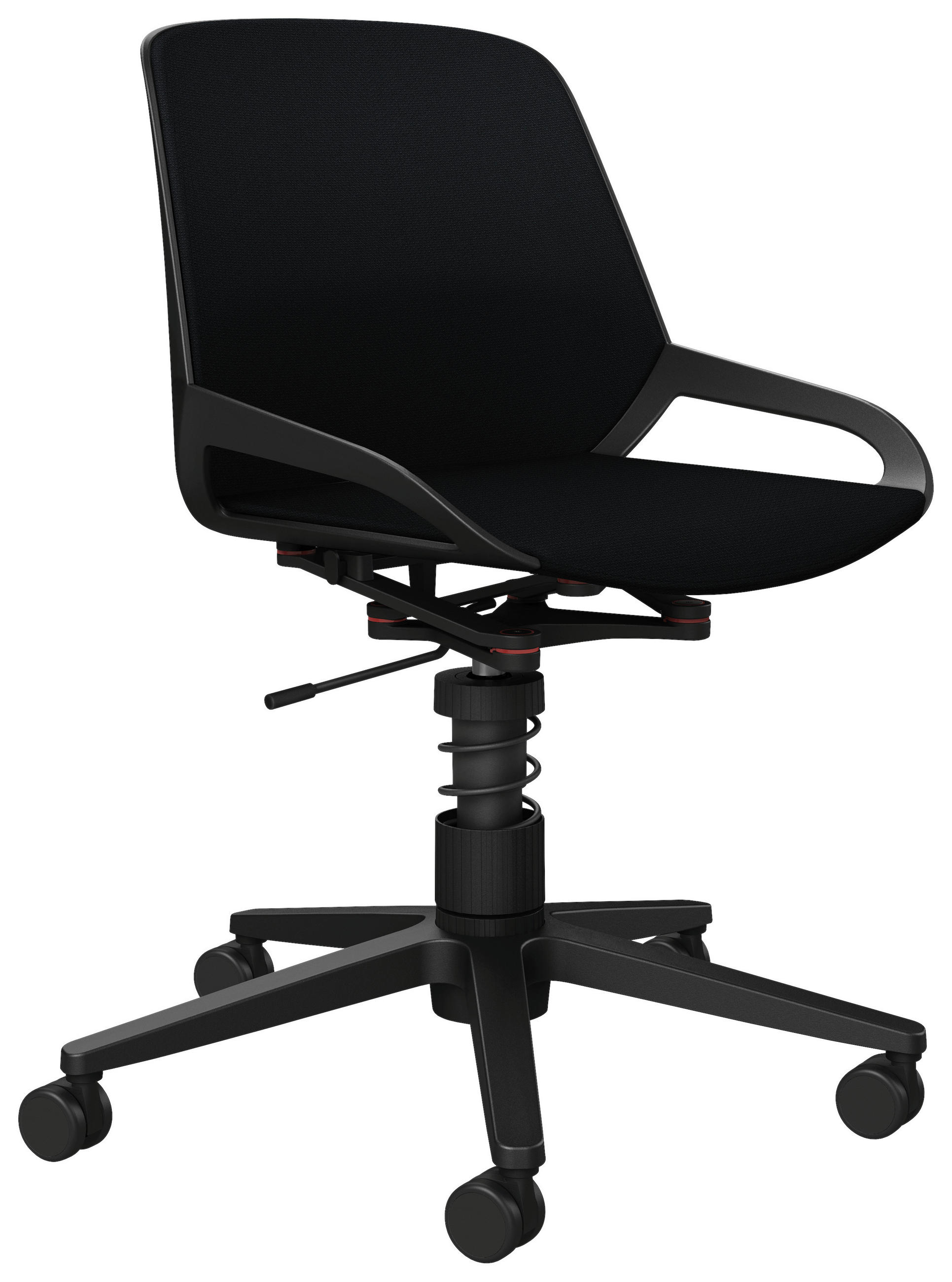 DREHSTUHL Schwarz  - Schwarz, Design, Kunststoff/Metall (70/68/40cm) - Aeris