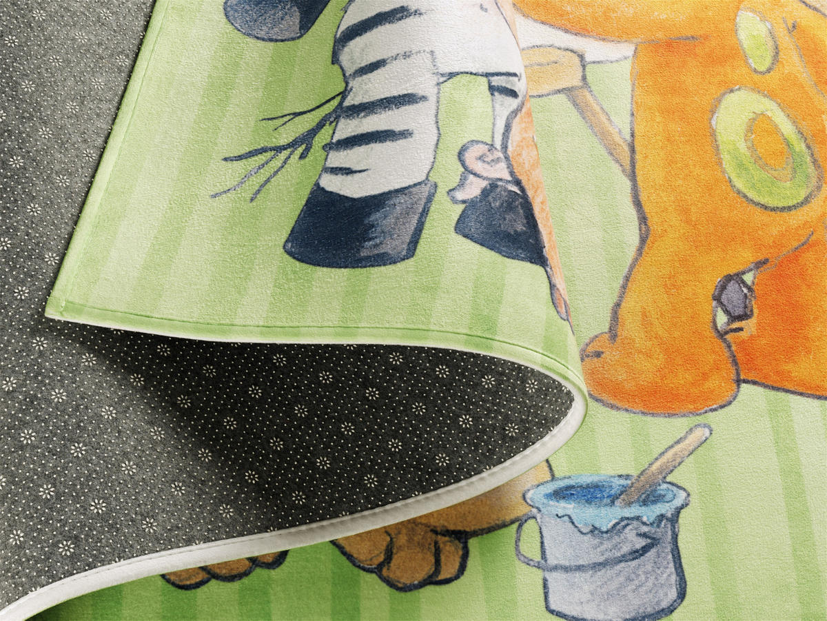 KINDERTEPPICH 100/160 cm Die Lieben Sieben  - Multicolor, Trend, Kunststoff/Textil (100/160cm)