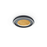 LED-DECKENLEUCHTE Core 60/6,8 cm  - Schwarz, Design, Metall (60/6,8cm)