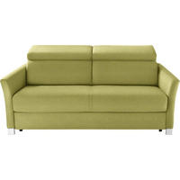 SCHLAFSOFA in Textil Grün  - Silberfarben/Grün, Konventionell, Holz/Textil (185/100/100cm) - Bali