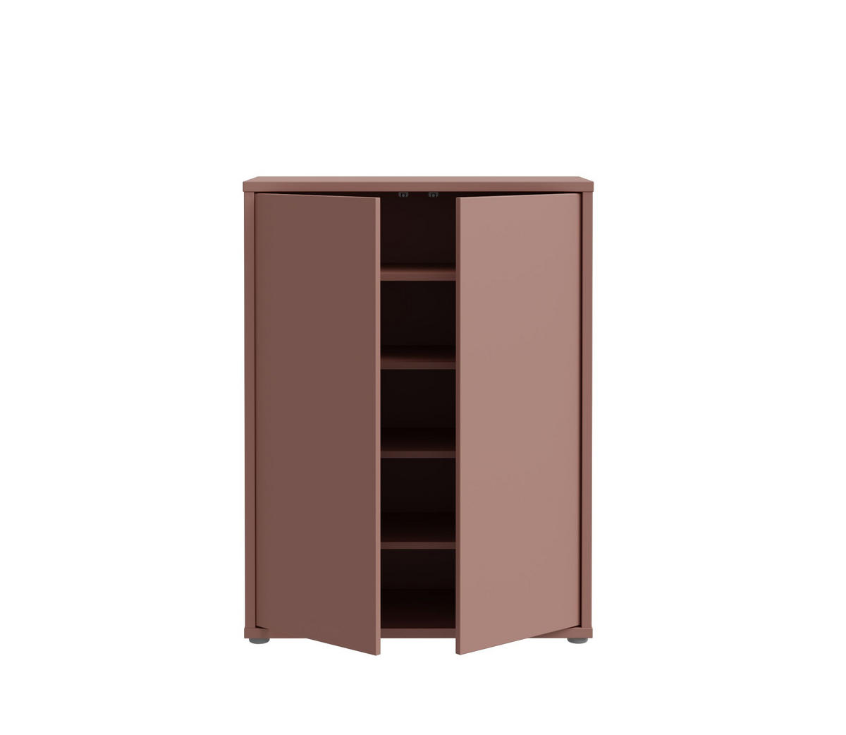 SCHUHSCHRANK Alice Springs  in 74,5/99,1/34,9 cm  - Terracotta/Grau, MODERN, Holzwerkstoff/Kunststoff (74,5/99,1/34,9cm) - Xora