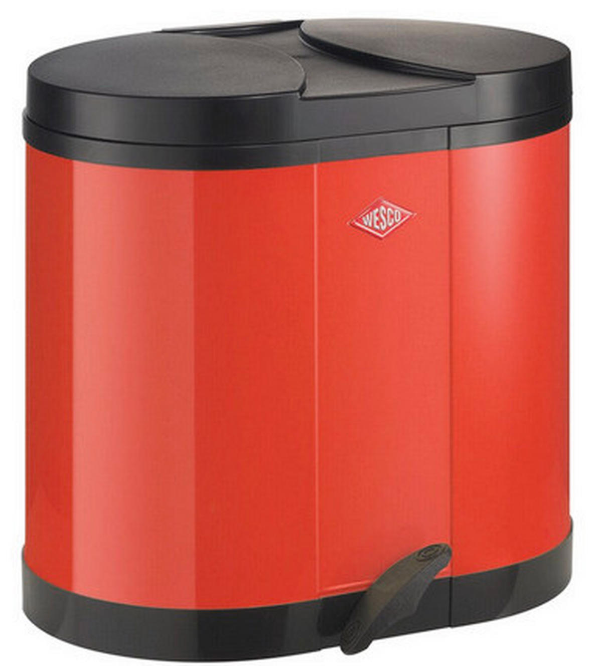 ABFALLSAMMLER ÖKOSAMMLER 170 2X15 L  - Rot, KONVENTIONELL, Kunststoff/Metall (45/43/36cm) - Wesco