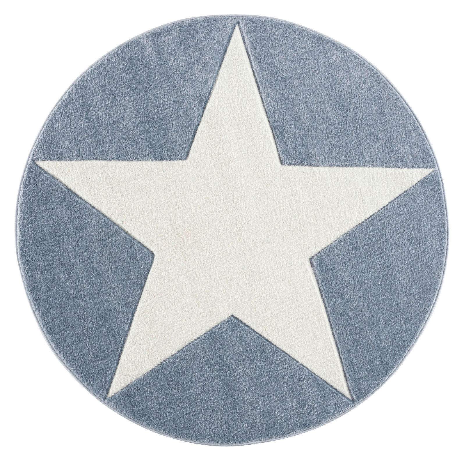 KINDERTEPPICH 160 cm Happy Rugs  - Blau/Weiß, Trend, Textil (160cm)