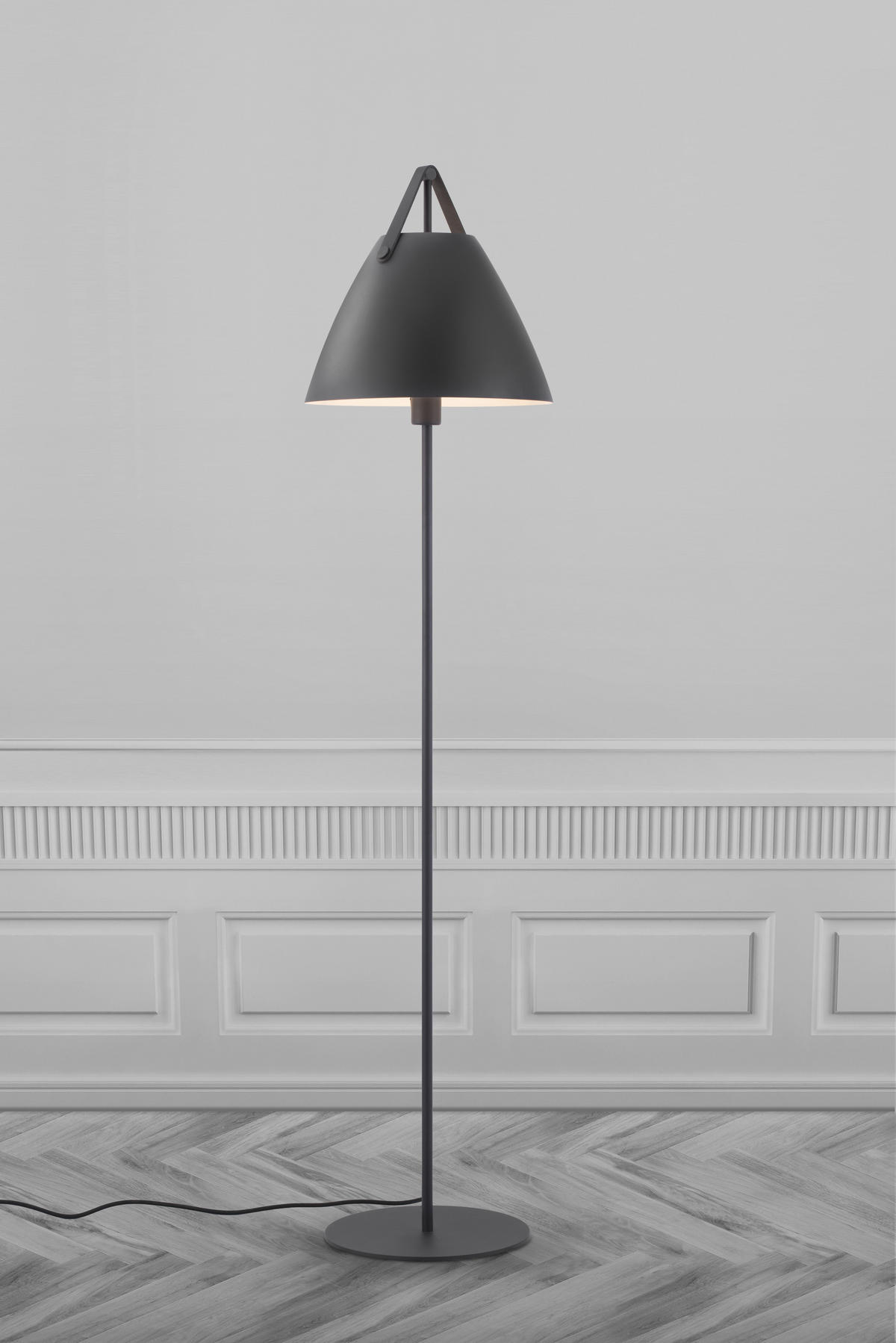 STEHLEUCHTE 36/153,7 cm    - Schwarz, Design, Metall (36/153,7cm) - Nordlux