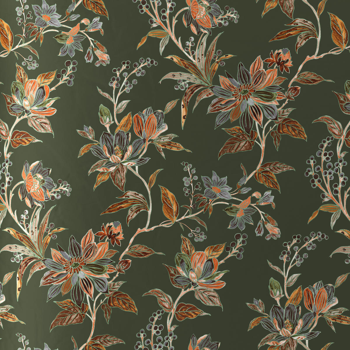 OBOJESTRANSKA POSTELJNINA GEMMA 140/200 cm saten zelena  - zelena, Konvencionalno, tekstil (140/200cm) - Esposa