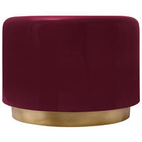 BEISTELLTISCH Metall  - Beere/Goldfarben, Design, Metall (51,5/43cm) - Kayoom