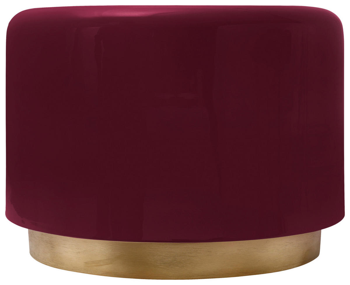 BEISTELLTISCH Metall  - Beere/Goldfarben, Design, Metall (51,5/43cm) - Kayoom