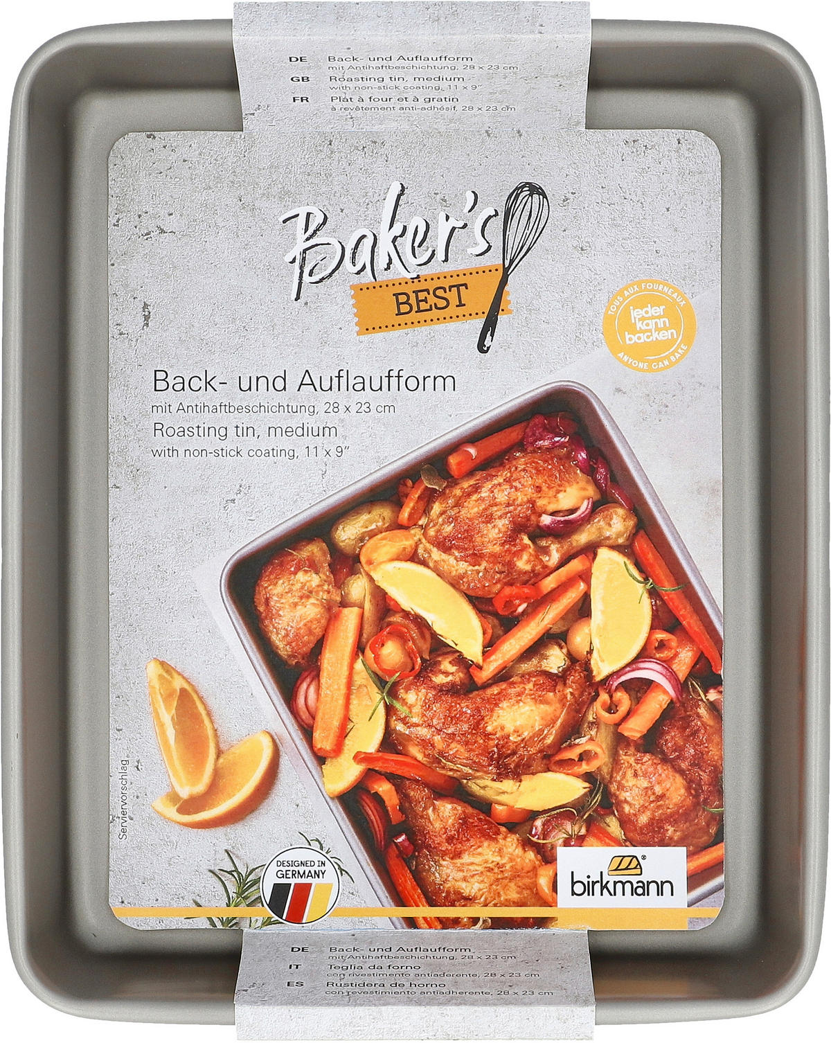 AUFLAUFFORMENSET Metall 2-teilig  - Silberfarben, KONVENTIONELL, Metall - Birkmann