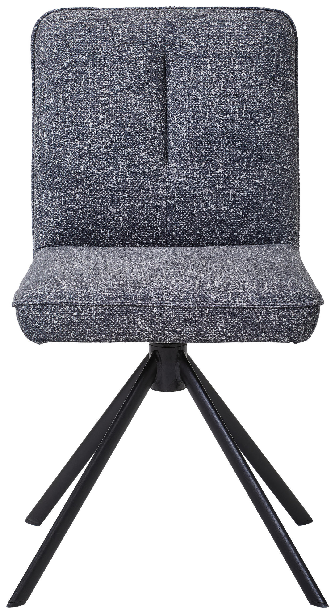 STUHL - Dunkelgrau, KONVENTIONELL, Textil/Metall (47/88/60cm) - Venda