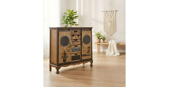 KOMMODE  in 110/100,5/35 cm  - Goldfarben/Multicolor, LIFESTYLE, Holz/Holzwerkstoff (110/100,5/35cm) - Landscape