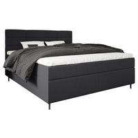 BOXBETT 180/200 cm  in Dunkelgrau  - Dunkelgrau/Birkefarben, Konventionell, Holz/Textil (180/200cm) - Carryhome