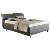 POLSTERBETT 160/200 cm  Dunkelgrau  - Dunkelgrau, Basics, Holzwerkstoff/Textil (160/200cm) - RUF Betten