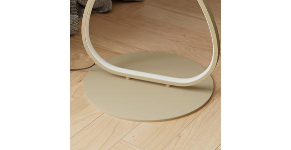 LED-STEHLEUCHTE Acrux  - Sandfarben, Design, Kunststoff/Metall (32,5l) - Novel