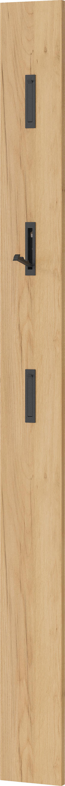 GARDEROBE 3-teilig  in 130/200/27 cm  - Eichefarben/Grün, Design, Glas/Holzwerkstoff (130/200/27cm) - Livetastic