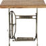 BEISTELLTISCH Mangoholz massiv rechteckig Braun, Dunkelbraun - Dunkelbraun/Braun, Design, Holz/Metall (76/46/73cm)