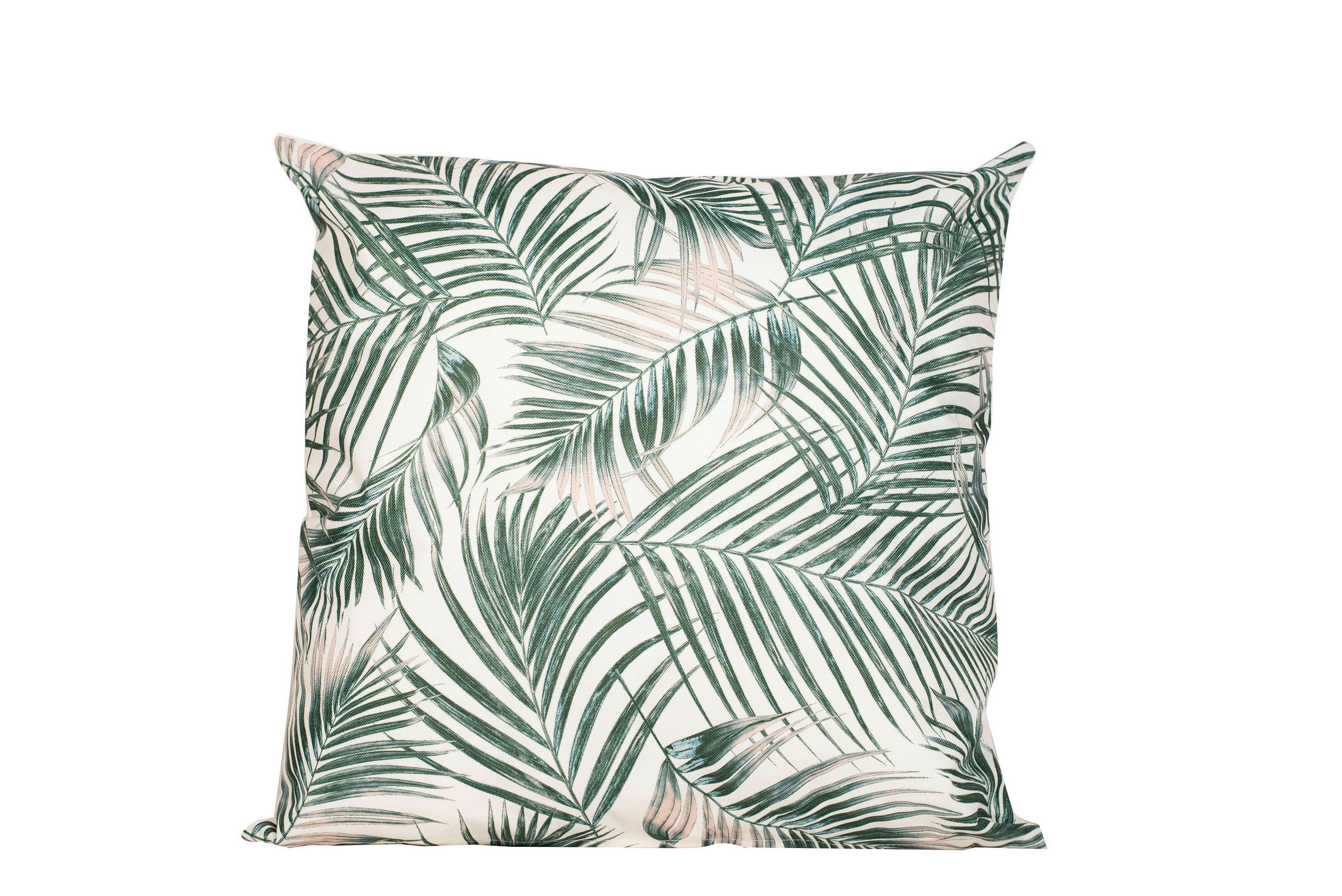 OUTDOOR-KISSEN  - Creme/Grün, Basics, Kunststoff (60/60cm)