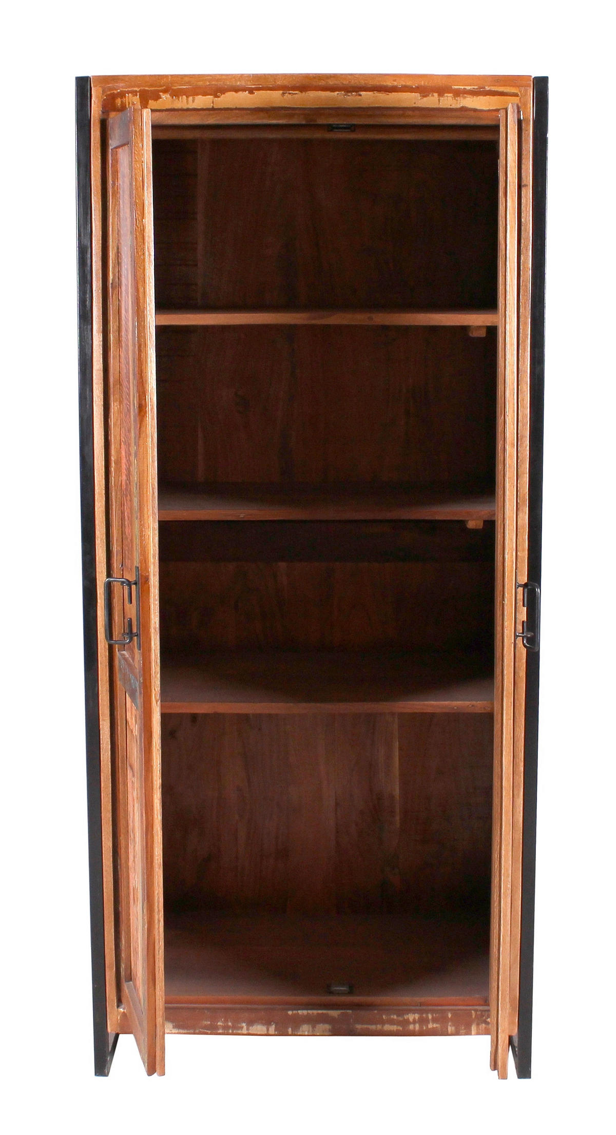 GARDEROBENSCHRANK  in 80/180/45 cm  - Multicolor/Schwarz, Design, Holz/Metall (80/180/45cm) - MID.YOU
