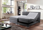 BOXSPRINGBETT 200/200 cm  in Grau  - Silberfarben/Grau, MODERN, Holzwerkstoff/Textil (200/200cm) - Livetastic