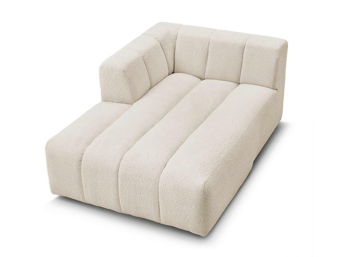 SOFAELEMENT ANNECY Bouclé Beige  - Beige/Schwarz, MODERN, Kunststoff/Textil (120/72/170cm)
