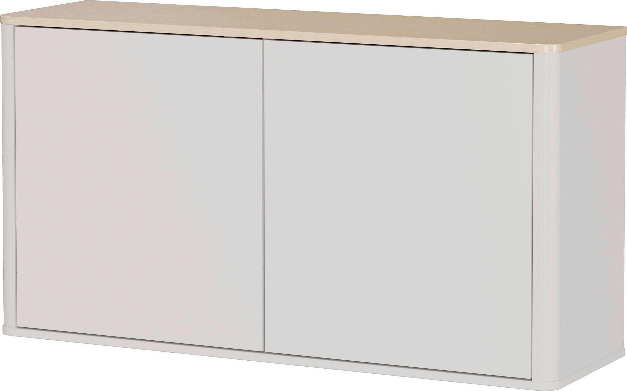 SCHUHSCHRANK  in 110/60/30 cm  - Kaschmir/Eichefarben, Design, Glas/Holzwerkstoff (110/60/30cm) - Germania