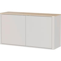 SCHUHSCHRANK  in 110/60/30 cm  - Kaschmir/Eichefarben, Design, Glas/Holzwerkstoff (110/60/30cm) - Germania
