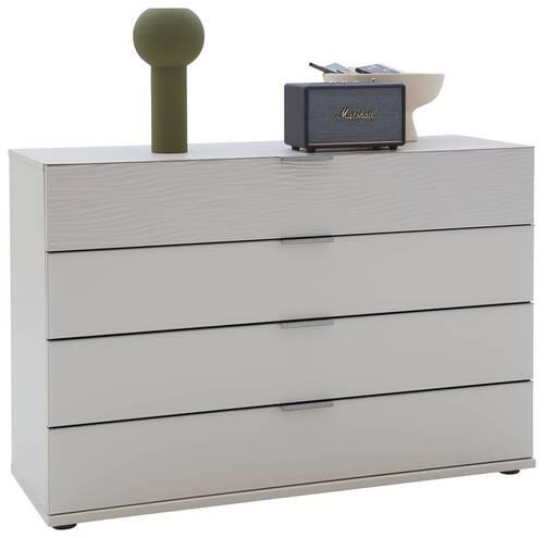 SIDEBOARD 121/82/42 cm  in Champagner  - Chromfarben/Champagner, Design, Glas/Holzwerkstoff (121/82/42cm) - Dieter Knoll