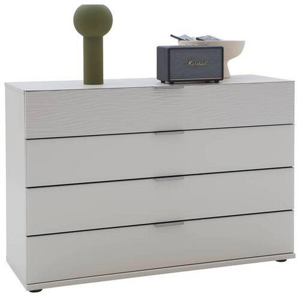 KOMMODE  in 121/82/42 cm  - Chromfarben/Champagner, Design, Glas/Holzwerkstoff (121/82/42cm) - Dieter Knoll