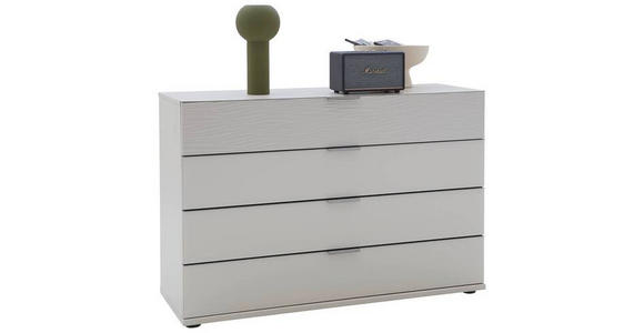 KOMMODE in 121/82/42 cm - Chromfarben/Champagner, Design, Glas/Holzwerkstoff (121/82/42cm) - Dieter Knoll