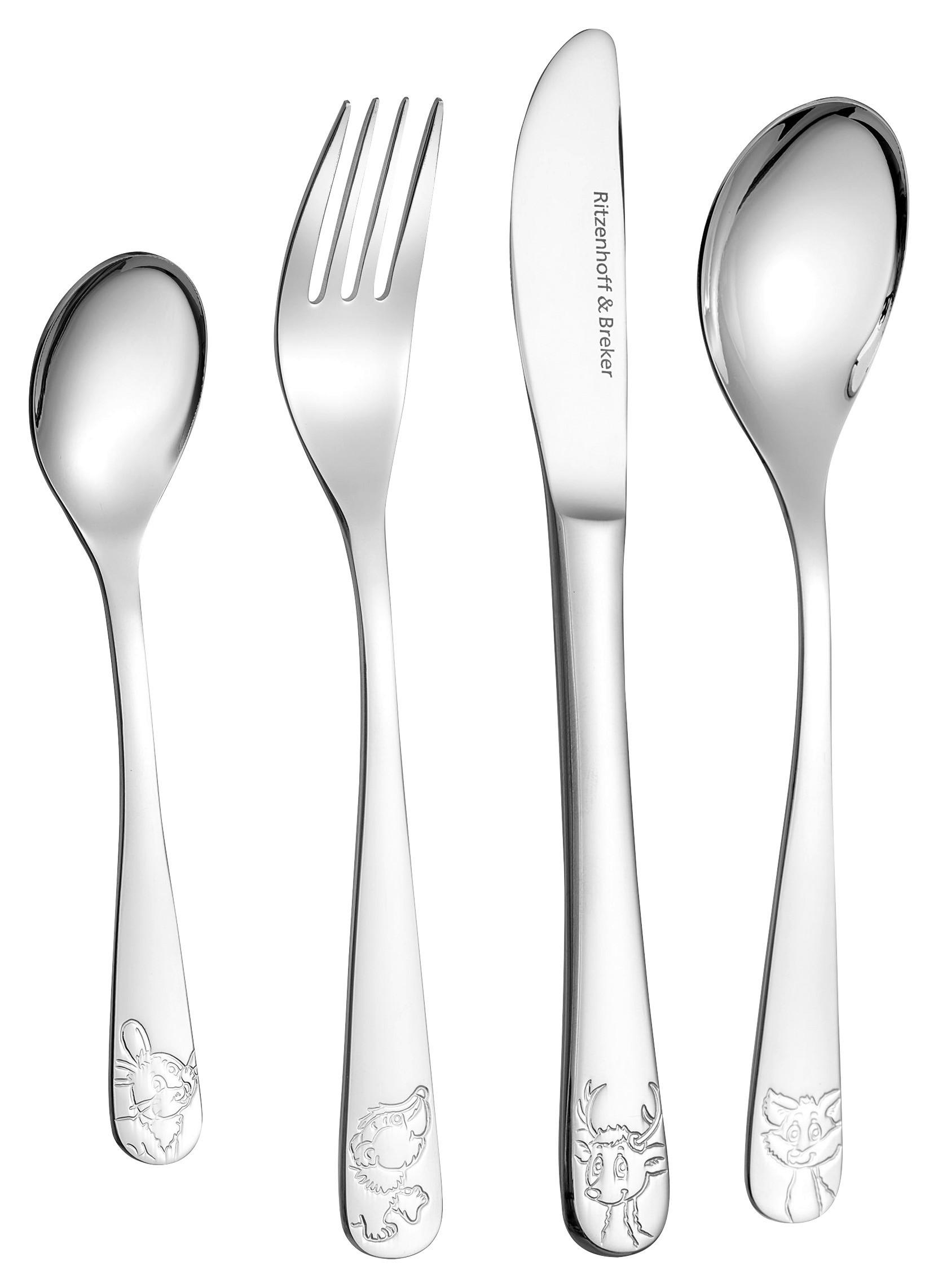 KINDERBESTECK - Silberfarben, KONVENTIONELL, Metall (15/23/3cm) - Ritzenhoff Breker