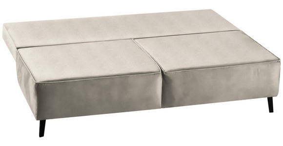 SCHLAFSOFA Percy in Naturfarben  - Schwarz/Naturfarben, KONVENTIONELL, Textil/Metall (197/91/88cm) - Novel