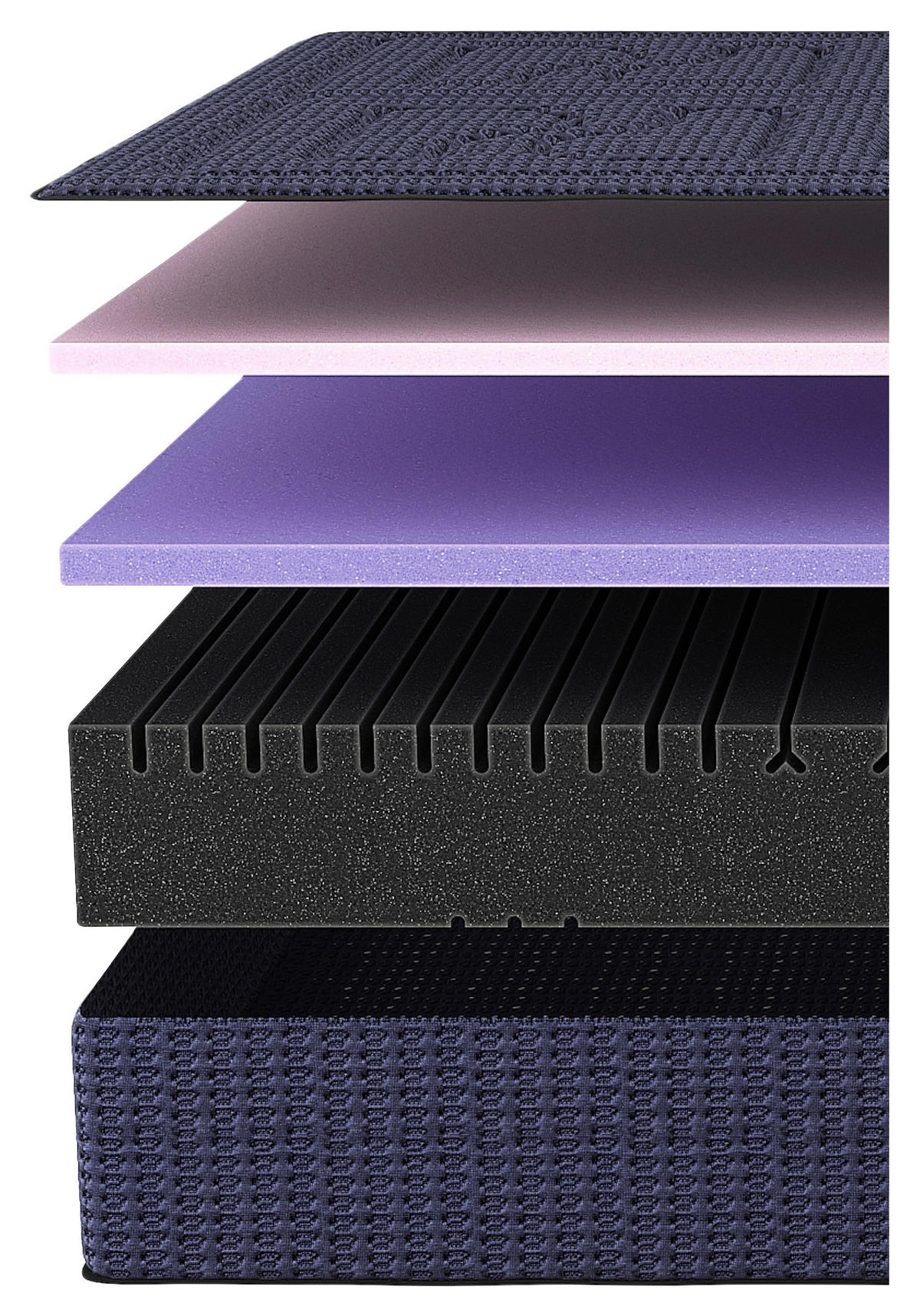 BOXSPRINGMATRATZE - Dunkelblau, Basics, Textil (80/200cm) - Livetastic