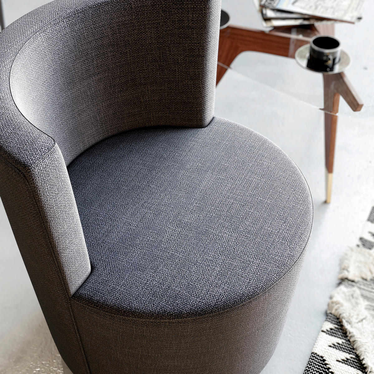 STUHL     Grau  - Grau, Design, Textil (62/75/62cm) - Livetastic