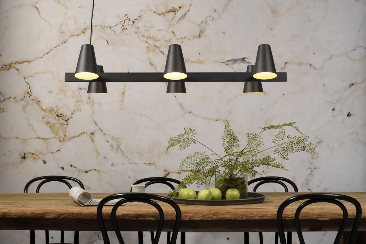 HÄNGELEUCHTE 120/26/67 cm    - Schwarz, Design, Metall (120/26/67cm) - It's about Romi