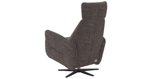 RELAXSESSEL in Textil Graubraun - Graubraun/Schwarz, Design, Textil/Metall (78/113/90cm) - Dieter Knoll