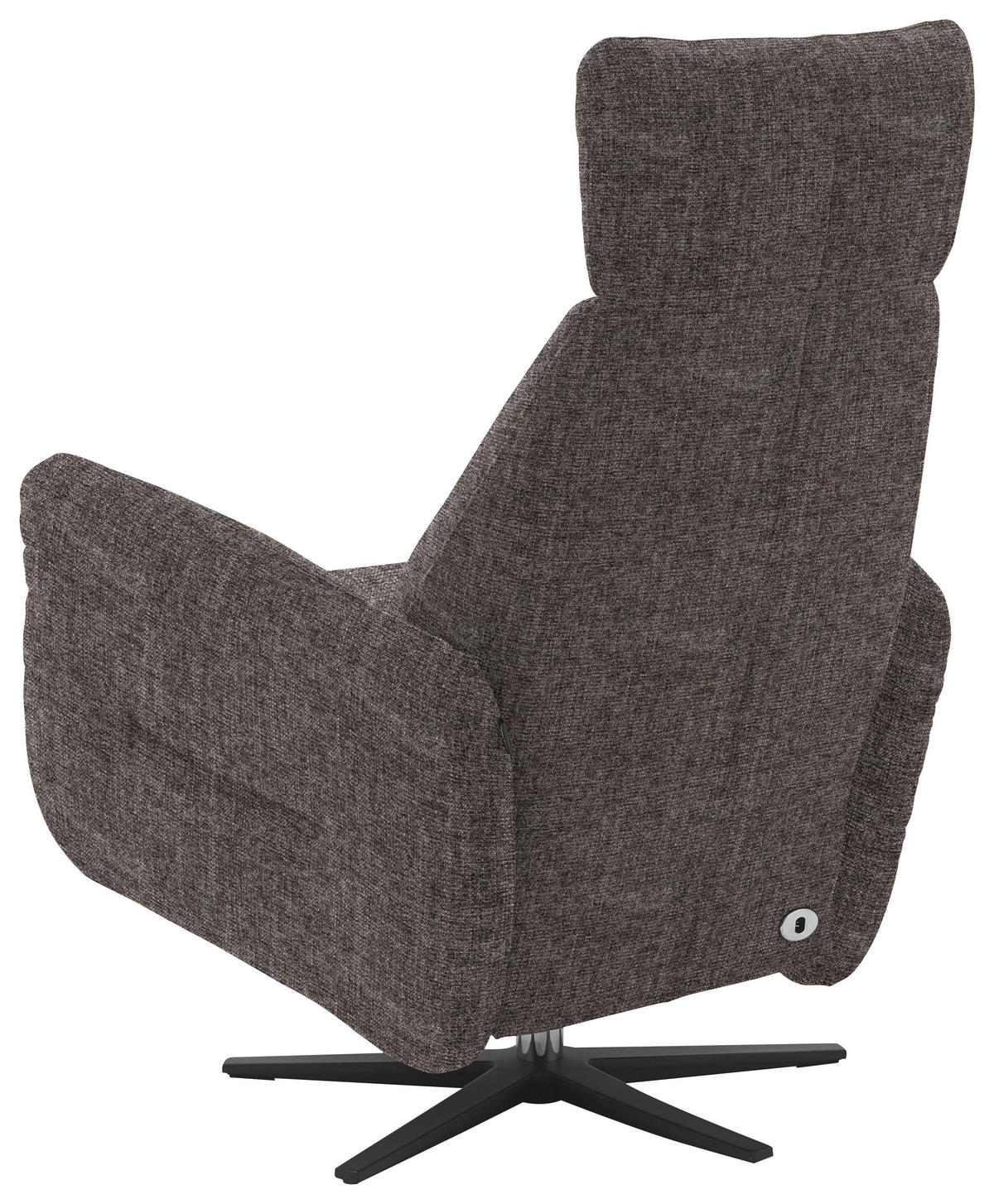 RELAXSESSEL in Textil Graubraun  - Graubraun/Schwarz, Design, Textil/Metall (78/113/90cm) - Dieter Knoll