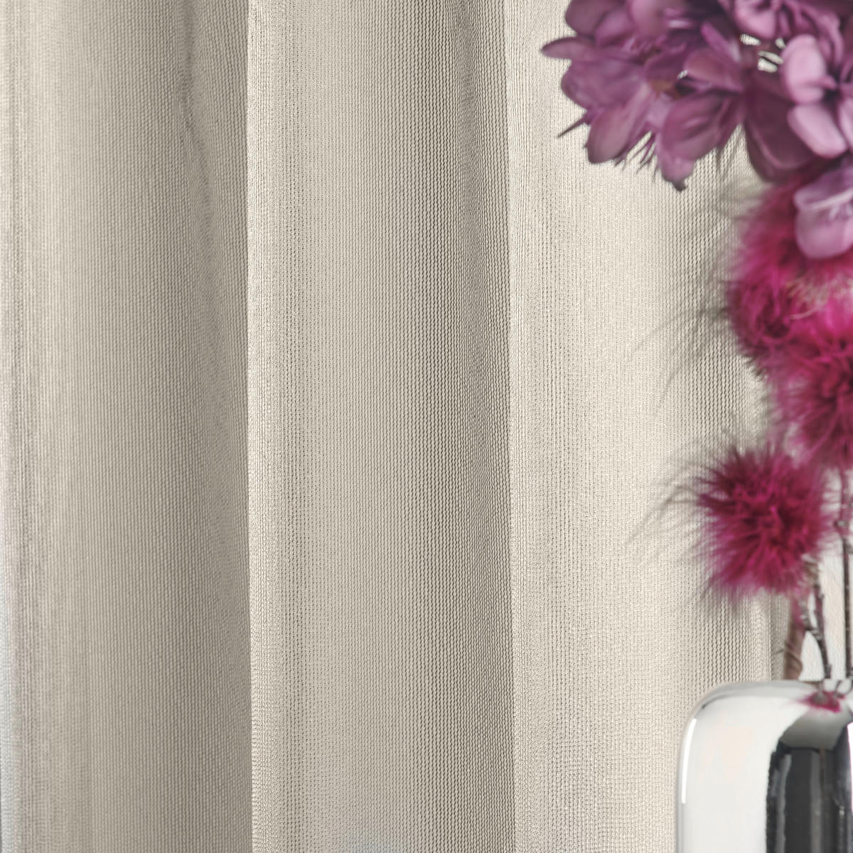 FERTIGVORHANG  transparent  140/245 cm   - Beige, Basics, Textil (140/245cm) - Esposa