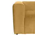 BIGSOFA Chenille Senfgelb  - Senfgelb/Schwarz, MODERN, Kunststoff/Textil (228/66/111cm) - Carryhome