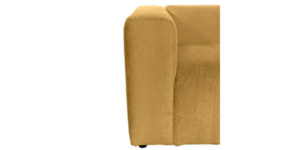 BIGSOFA Chenille Senfgelb  - Senfgelb/Schwarz, MODERN, Kunststoff/Textil (228/66/111cm) - Carryhome