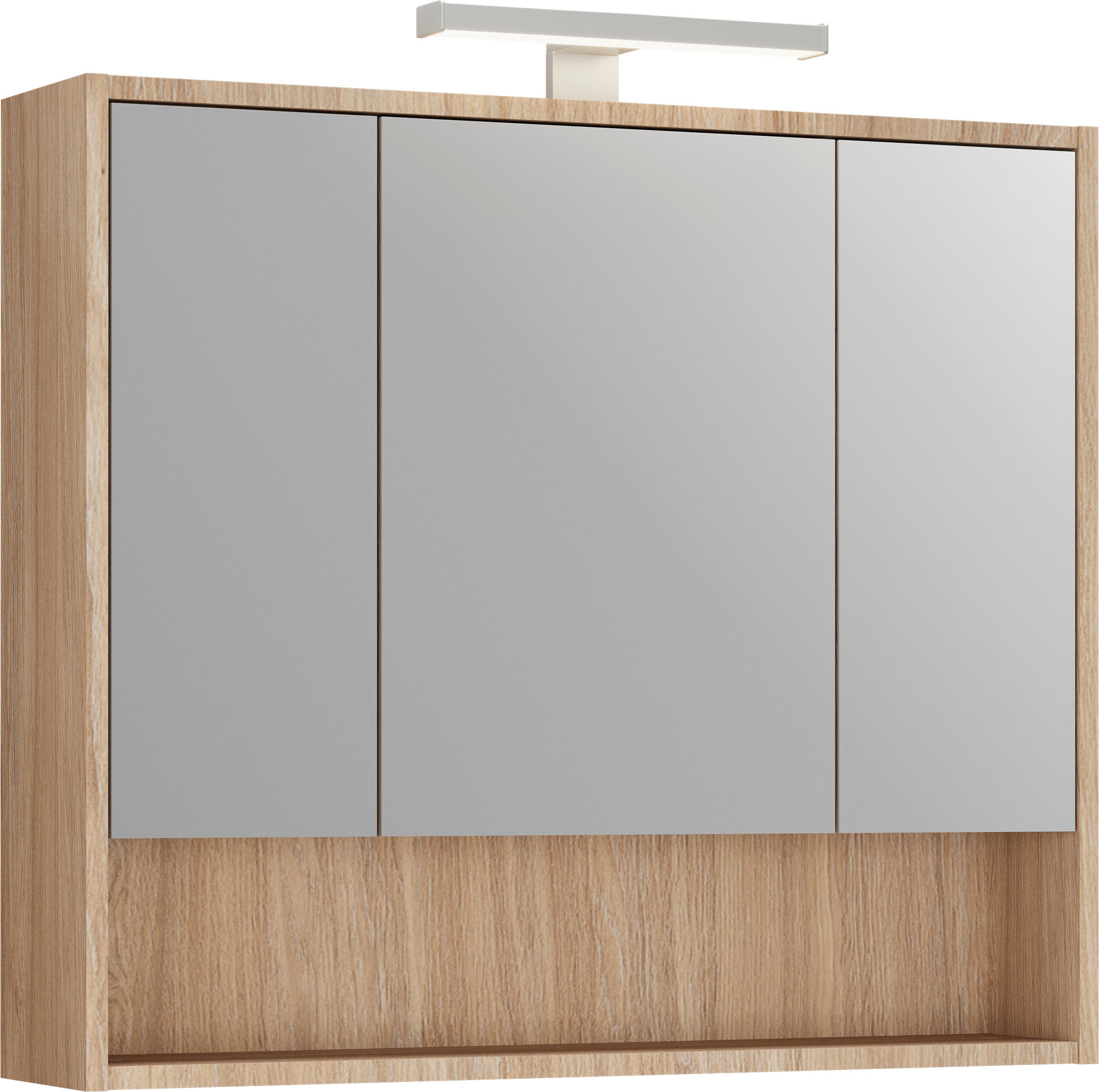 ZRKADLOVÁ SKRINKA, farba duba, 80/74/22 cm - farba duba, Modern, kompozitné drevo/sklo (80/74/22cm) - Stylife